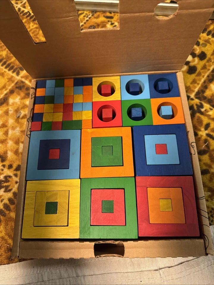 Twig Building Set by Fat Brain Toy Co. Quality Wood Blocks STEM Slow Toys OOP - Image 3 of 3