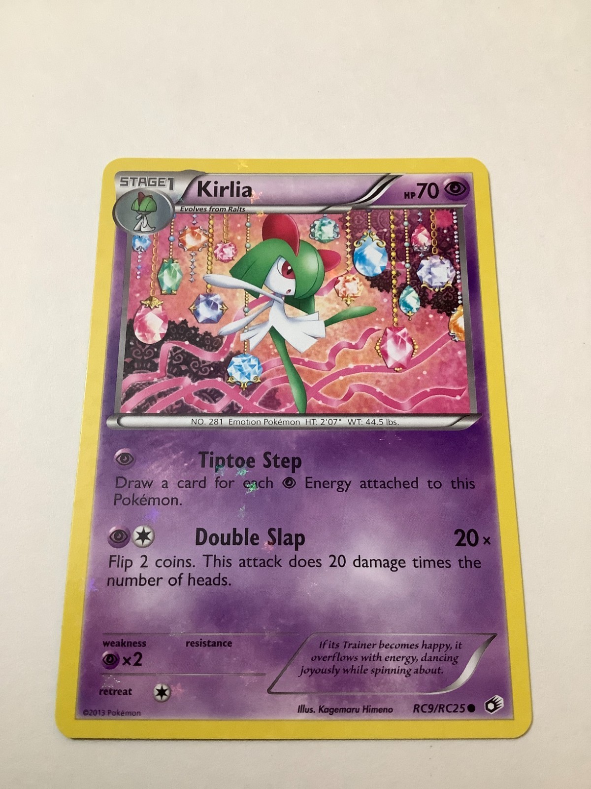 2013 Pokémon Legendary Treasures Radiant Collection RC9 Kirlia M/NM