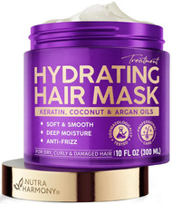 Hydrating Hair Mask - Deep Conditioning Treatment for Dry, Frizzy  Damaged Hair