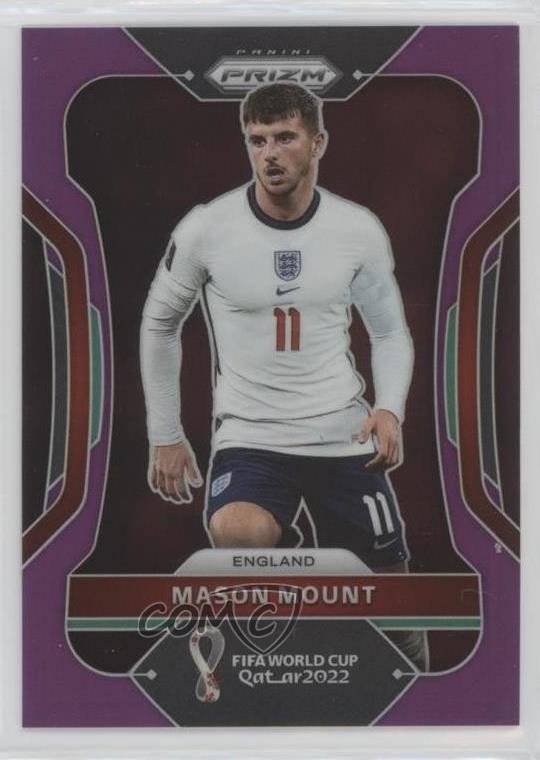 2022 Panini Prizm World Cup Qatar Purple Prizm 196/199 Mason Mount #92 qn5