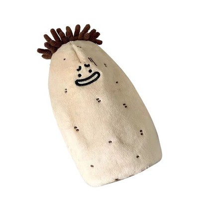 Plush Pen Bag Cute Potato Shaped Soft Fade Resistant Multi Purpose Pencil Ca SET