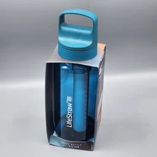 LifeStraw Go Series Water Filter Bottle 34oz / NEW