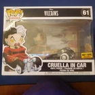 Funko Pop Disney Villains Cruella De Vil In Car #61 101 Dalmatians Exclusive NEW