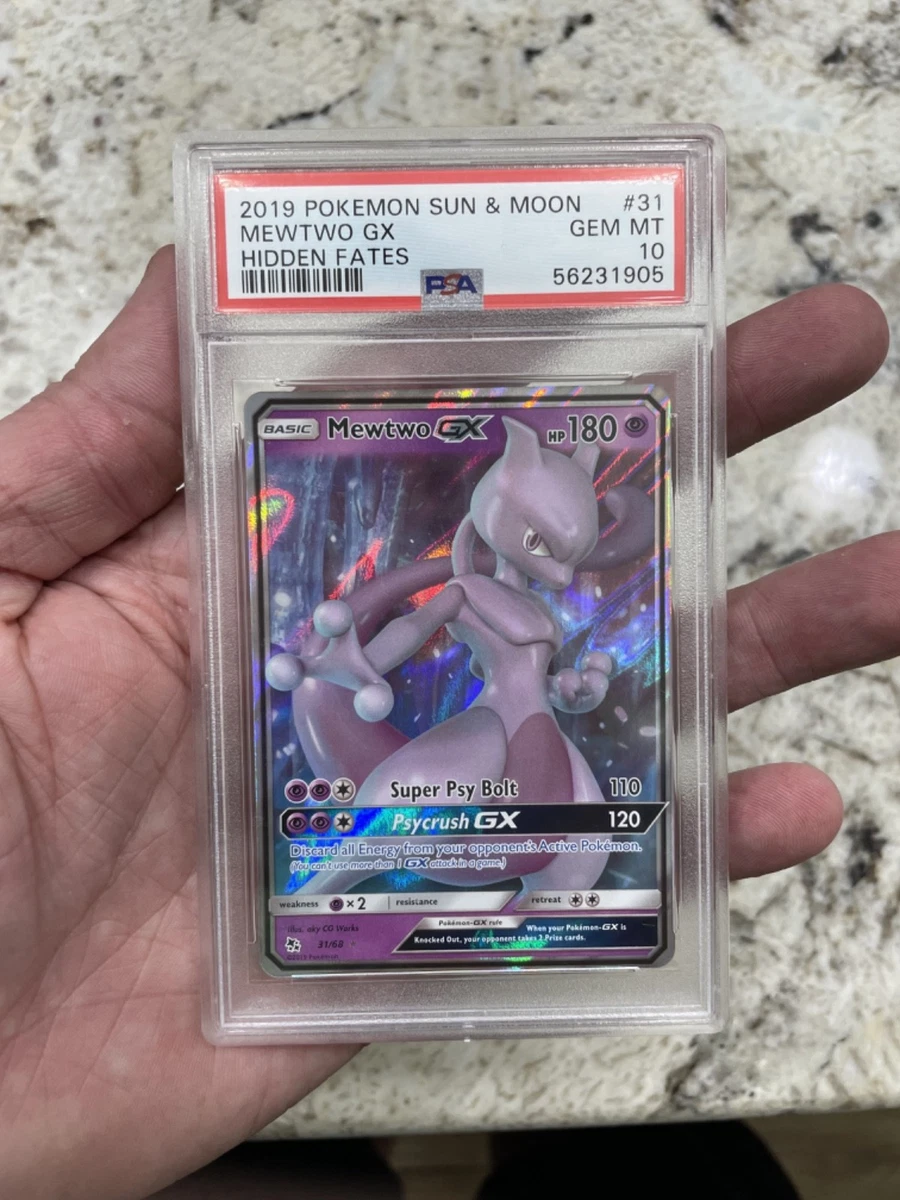 Mewtwo Pokémon TCG Sun & Moon Grade 10 Individual Trading Card
