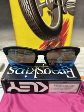 Oakley Frogskins Lite Matte Black Matte Clear Prizm Sapphire Lens Mc330