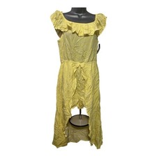 Yellow Ruffle Hi-Low Girl s Dress