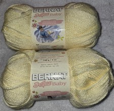Bernat Softee Baby Yarn - Yellow- 2 Skeins