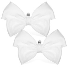 Shoes Decoration Charms Decorations White Bow Decorative Clips Bows for