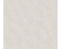 Vliestapete 79093-6 Hygge 3 Kreise Hellgrau Metallic