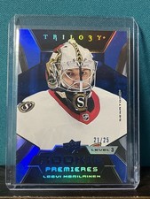 2023-24 Upper Deck Rookie Trilogy Blue Level 3  Leevi Merilainen 21/25 Sens
