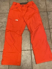 The North Face HyVent Red Ski Snow Pants Waterproof Insulated Mens Medium 29x29