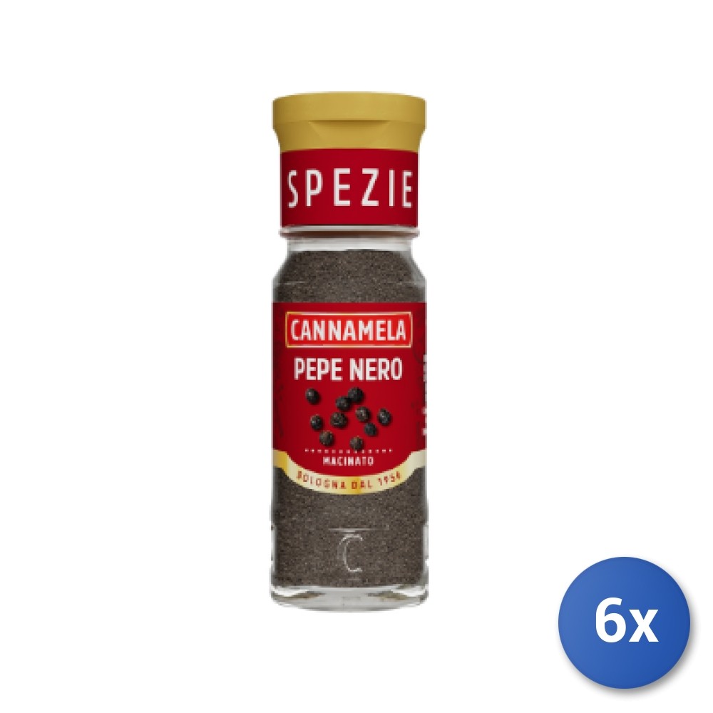 6X Multipack Cannamela Ground Black Pepper 28G