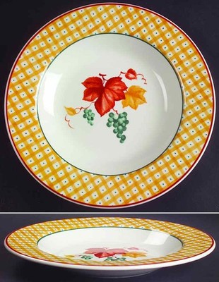 Vista Alegre Vines Rimmed Soup Bowl 4258113