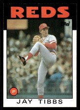 1986 Topps #176 Jay Tibbs Card Cincinnati Reds