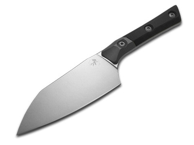 Microtech Knives 3300B-10BK Black G10 M390MK Steel Small Santoku Kitchen Knife