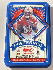 JERRY RICE 49ers 1997 Donruss Preferred Tin #24 - Empty (TN)-3