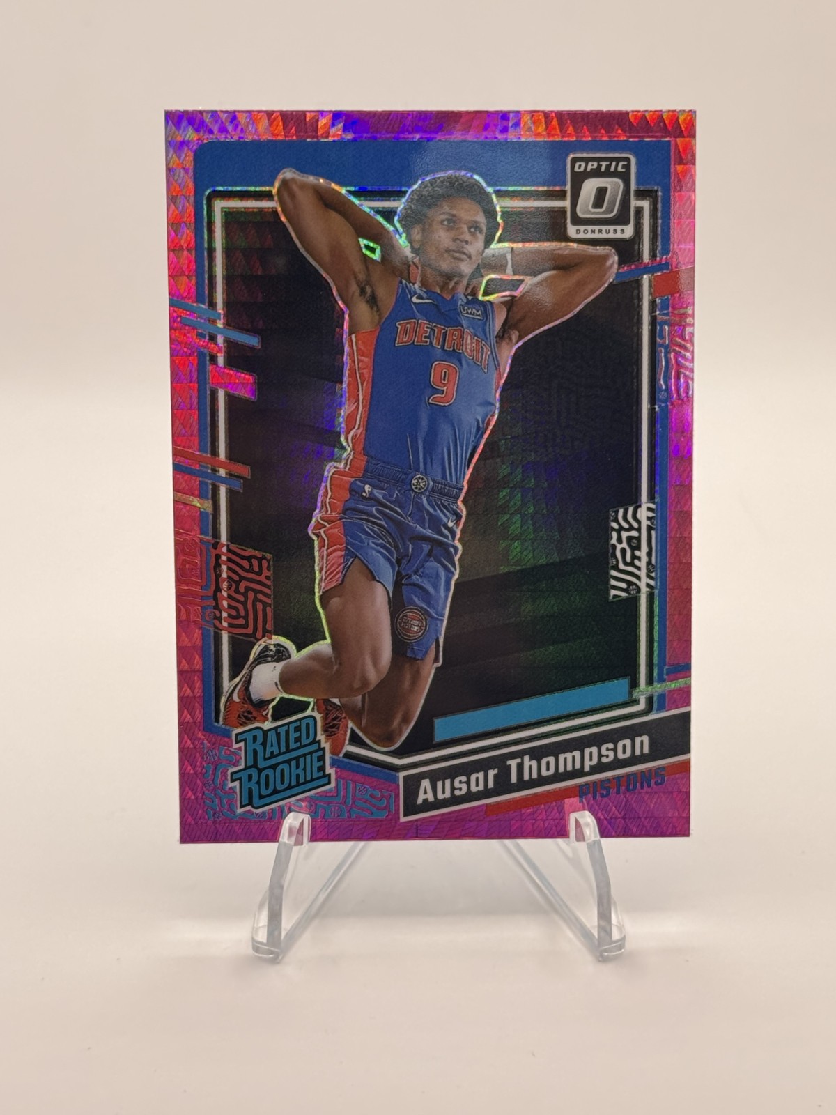 2023-24 Panini Donruss Optic - Rated Rookie Ausar Thompson #235 Pink Hyper Prizm