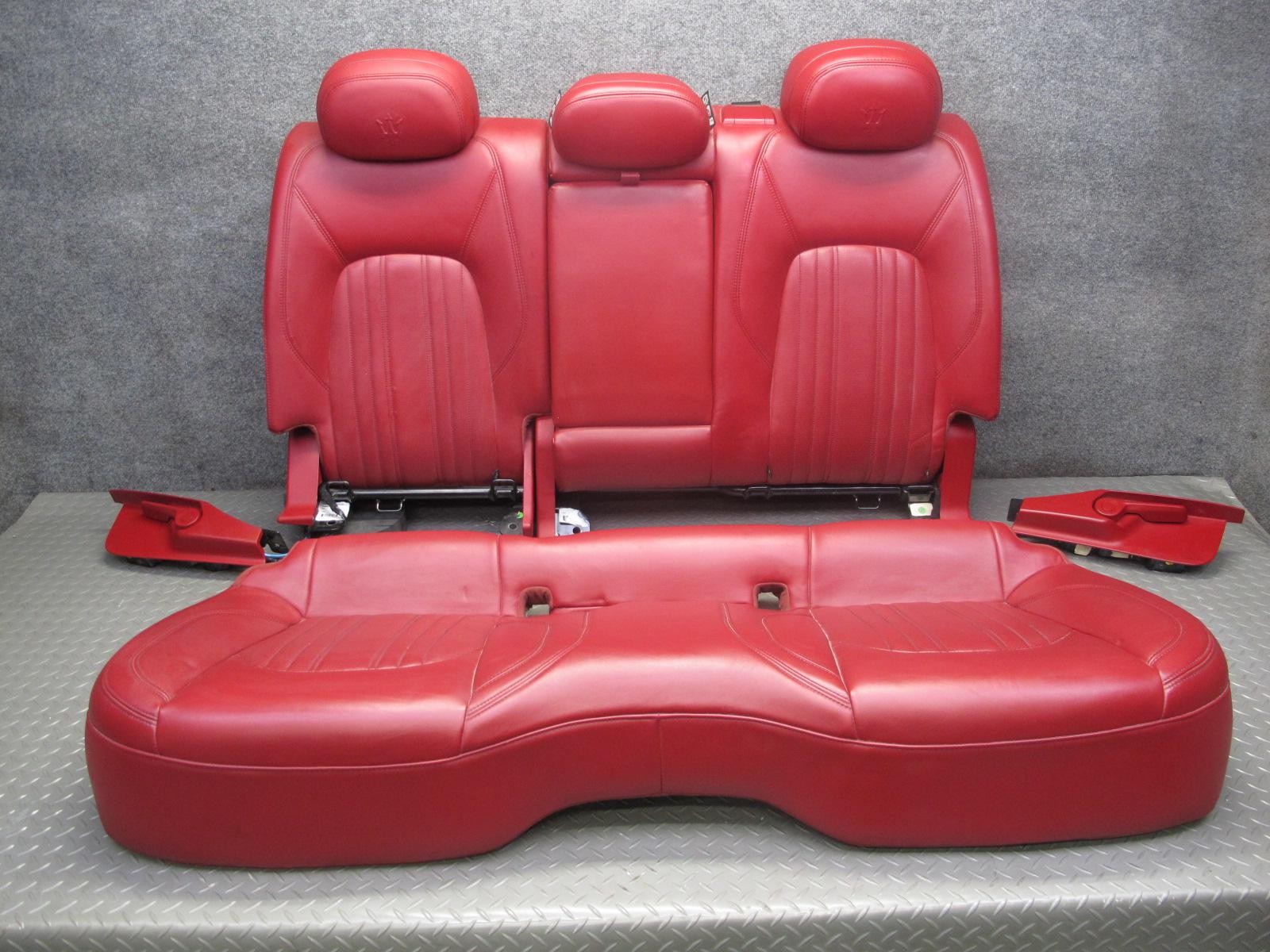 2017-2020 MASERATI LEVANTE M161 FRONT & REAR LEFT & RIGHT LEATHER SEAT RED SET