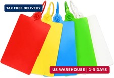 100 Plastic Tags Shipping Tags Water Proof Tags for Labeling Shipping Labels Sec
