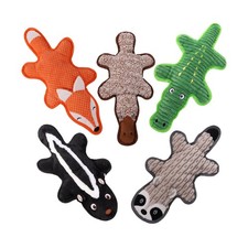 5 Pack No Stuffing Squeaky Dog Toys for Large Dogs - Interactive Durable Plus...