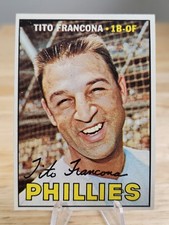 Tito Francona Philadelphia Phillies 1967 Topps #443 