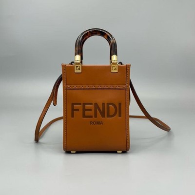 Authentic Fendi Sunshine Shopper mini leather tote bag | eBay