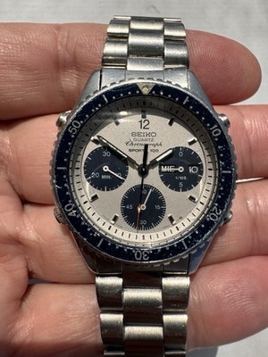 Seiko Quartz 7A38-6000 Chronograph Sports 100 Paul Newman Dial