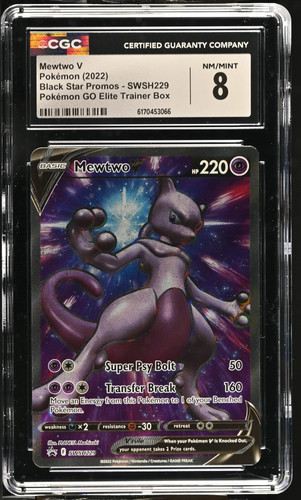 Mewtwo V graded CGC 8 for sale on eBay