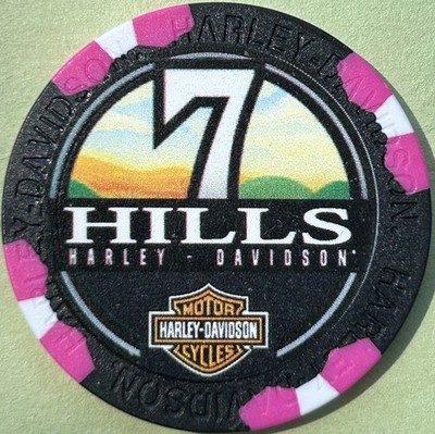 Harley Davidson Wide Print Poker Chip 7 Hills HD in Cincinnati, OH  CLOSING 9/12