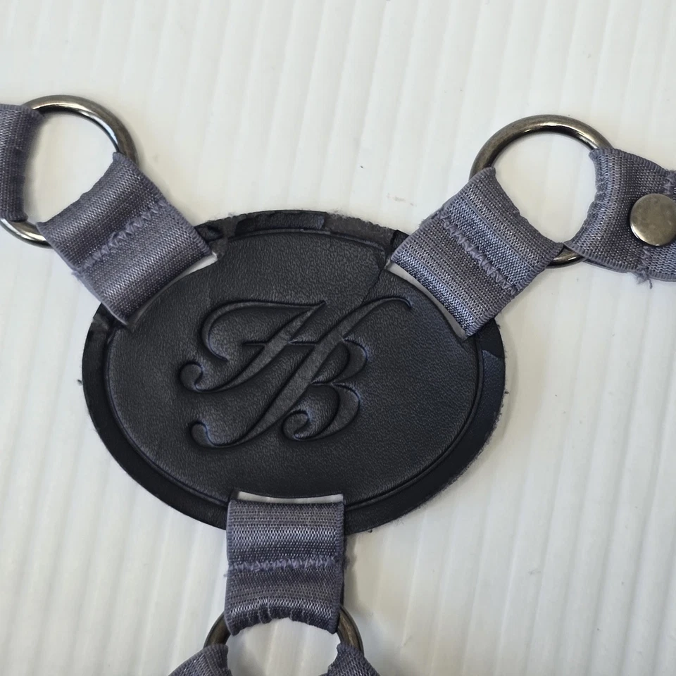 Honey Birdette Size 14C  Black Grey  Harness Push Up  Bra Lacey Sexy Lingerie - image 4 of 4