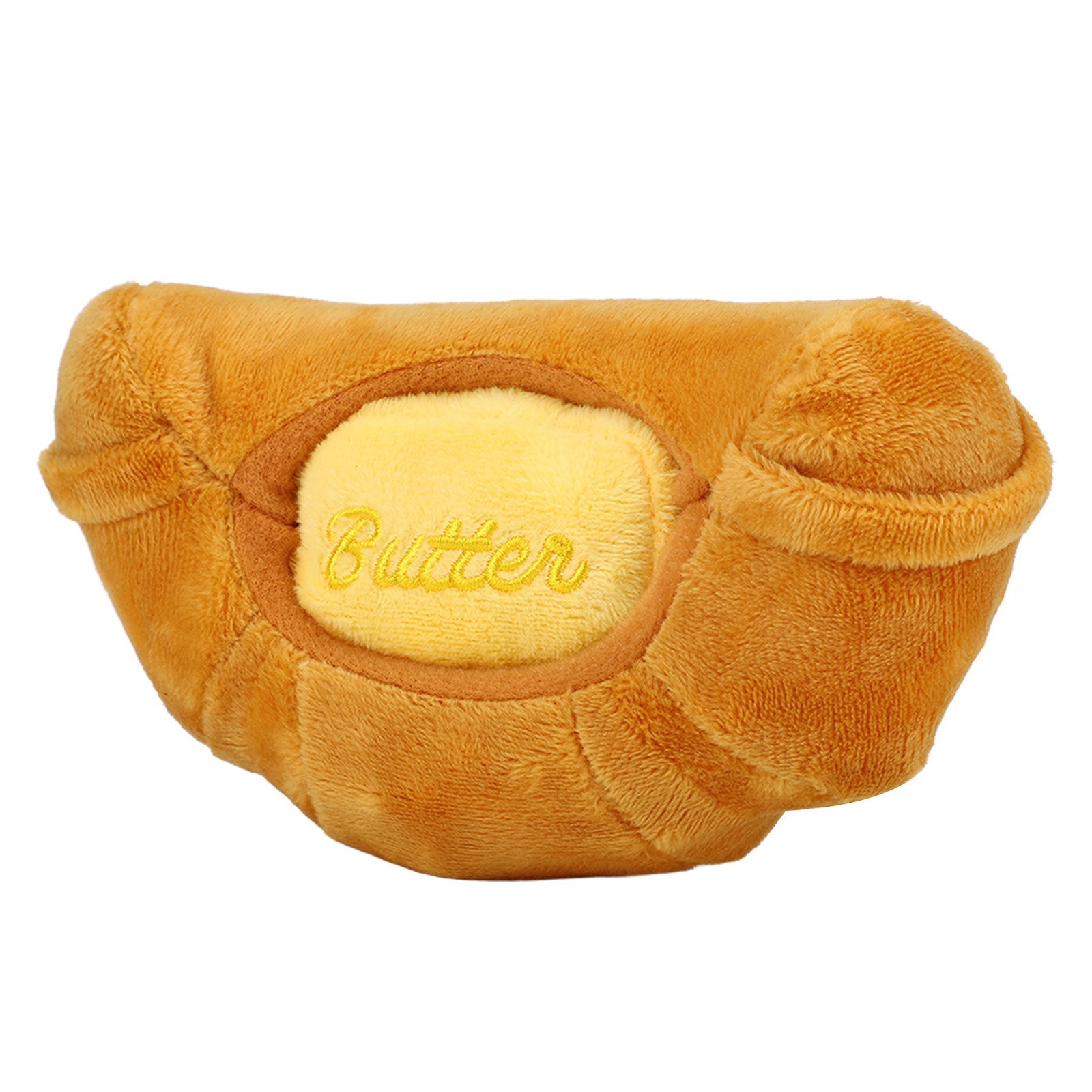 Croissant Plush Dog Toys Funny Interactive Dogs Chew Squeak Toys For Dogs
