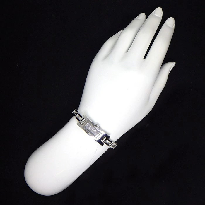 Gucci Rectangular Bangle Watch 3900L Gray Goyche … - image 8