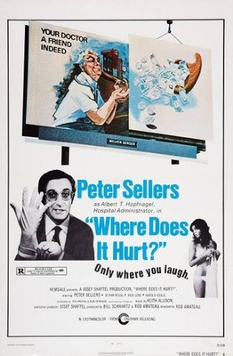 Historic Where Does It Hurt? 1972 Movie Advertising Postcard