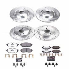 Kit de frenos de disco PowerStop - Delantero y trasero - Se adapta a Infiniti Q40 2015, INFINITI QX5
