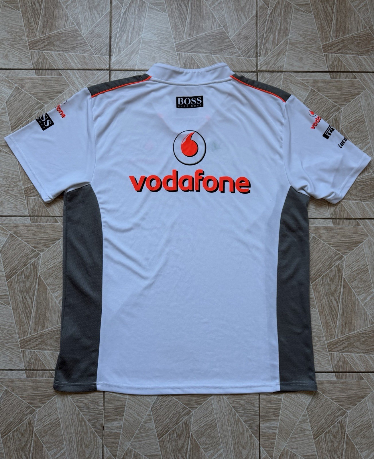 Rare Hugo Boss McLaren Mercedes Vodafone F1 Team Polo Motorsport Racing Size L thumbnail 2
