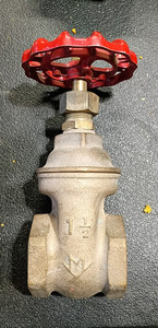 Milwaukee Valve Gate Valve, 1 1/2 in FPT X FPT