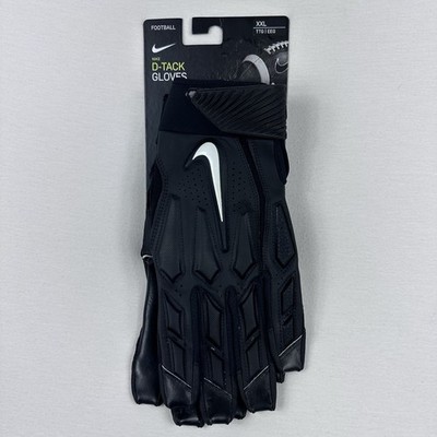 Nike D-Tack 6.0 Lineman Padded Football Gloves Black Men s 2XL PGF766-091
