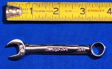 Snap-On OXI12S Midget 3/8" 6 point combination wrench 3-3/4" long