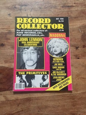 Record Collector Magazine Oct 1990 John Lennon Madonna Steve Miller Issue 134
