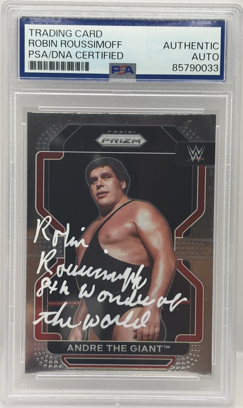 2022 Prizm WWE Andre The Giant #200 Robin Roussimoff Autograph Auto PSA DNA RARE