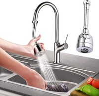 Wasserhahn VerläNgerung 360° Schwenkbar Mischbatterie Wassersparer 2 Modi 1