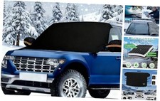 Windshield Cover for Ice and Snow - Universal Windshield Cover Fit for Black