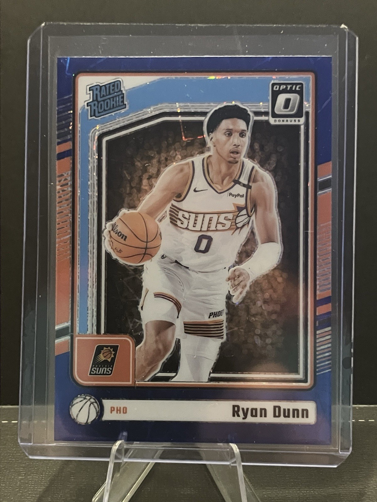 2024-25 Donruss Optic Ryan Dunn RC Blue Velocity Prizm # 279