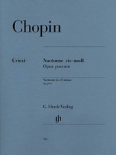 Chopin Nocturne in C Sharp Minor Op Post for Piano Henle Urtext Sheet Music Book