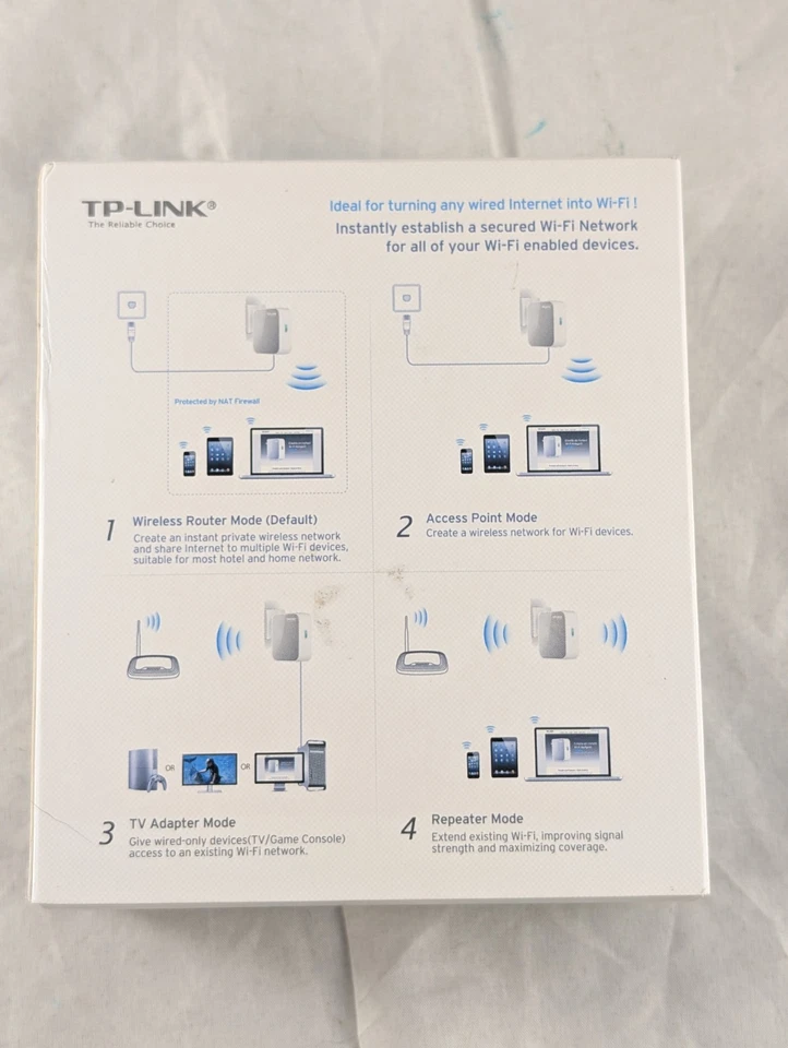 TP Link Wireless 150Mbps N Mini Pocket Router TL-WR710N New - Image 2 of 4