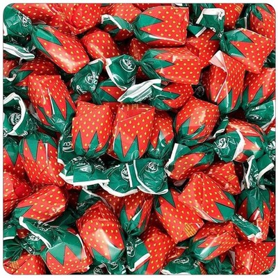 4 lbs Strawberry Hard Candy with Soft Center - Perfect for Sharing & Parties