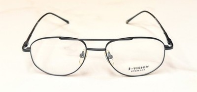 New Old Stock J-Vision Eyeglasses Vintage Black Aviator Frame Discontinued Model