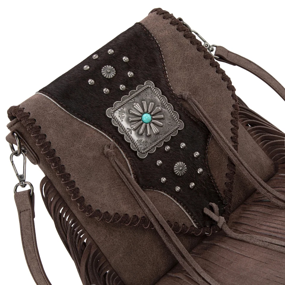 Trinity Ranch Fringe Hair-On Cowhide Crossbody - Image 2 of 4