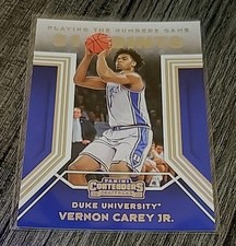 2020 Panini Contenders Draft Picks VERNON CAREY Jr Playing The Numbers Game #26