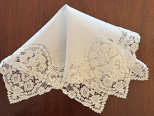 Handkerchief Hankie Wedding Bride Lace white